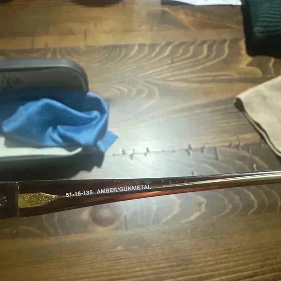 Bulova Eyeglasses TURIN Amber/Gunmetal Frames 51 16 135 - Picture 8 of 8